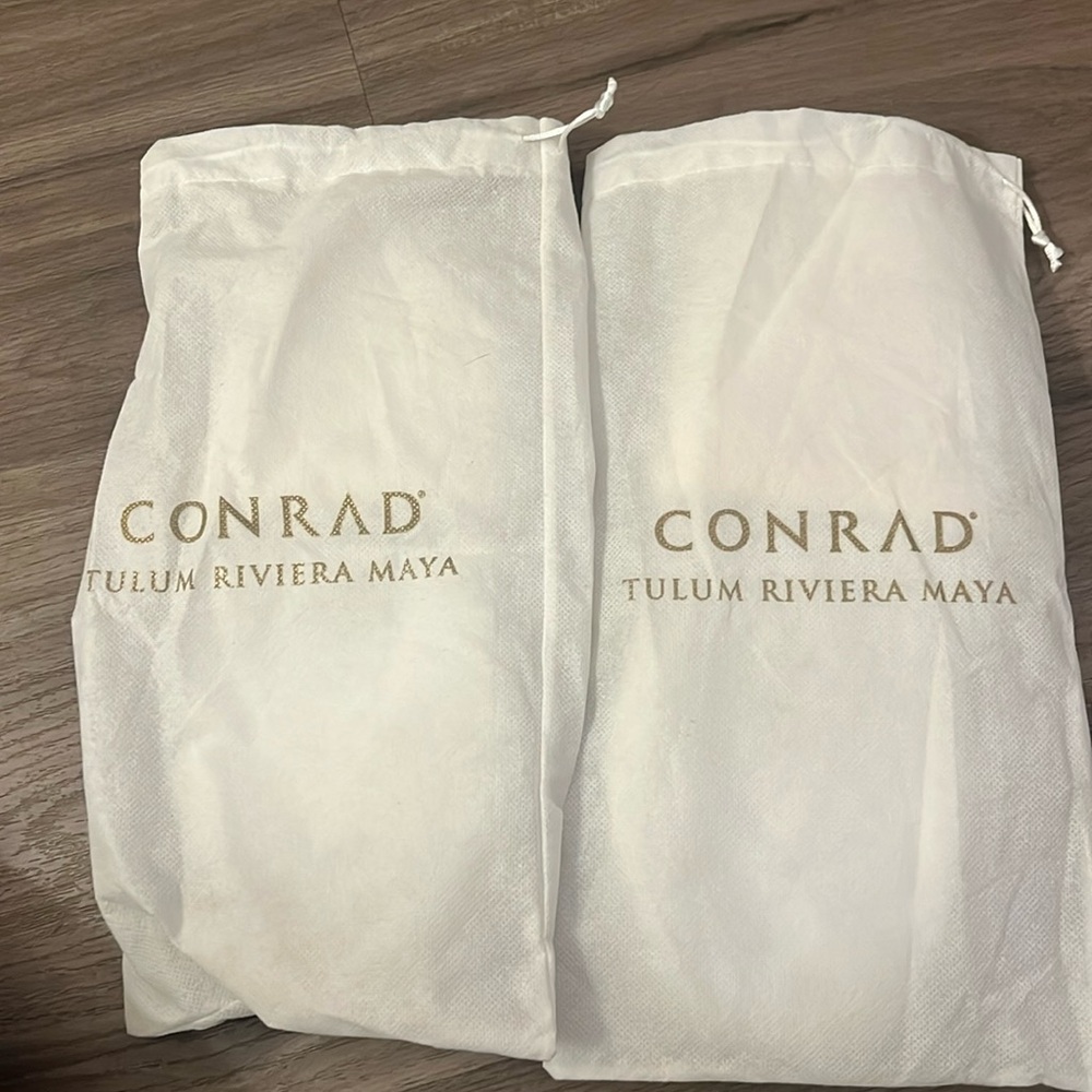 NEW - 2 Pairs Conrad Tulum Riviera Maya Resort Hotel Luxury Spa Slippers